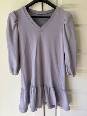 Tart Lavender Knit Crewneck Sweater